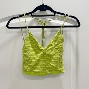 Green Halter Top